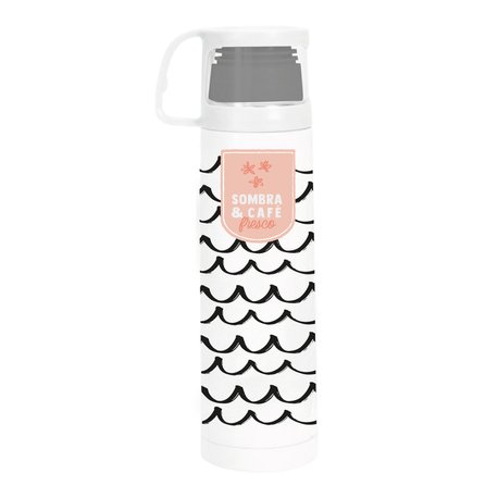 Foto de Garrafa Térmica + Caneca Decoradas - 500 ml