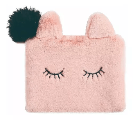 Foto de Necessaire Gatinha de Cílios com Chaveiro Pompom